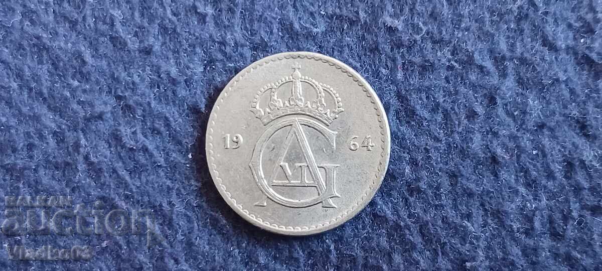 Suedia 25 öre 1964 cu preț € 0.25 | 0.49 BGN