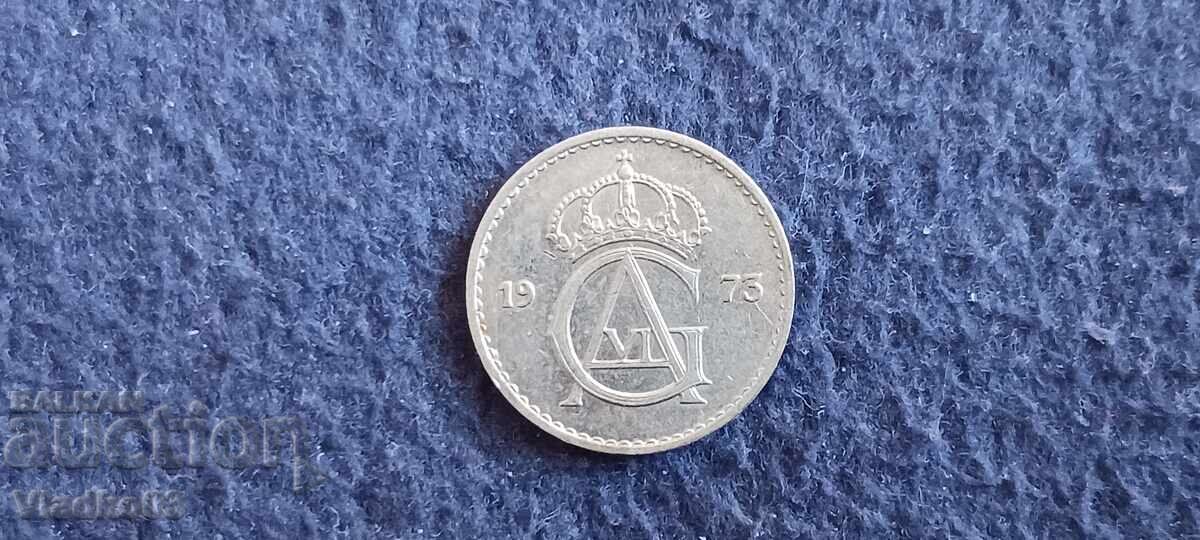Suedia 25 öre 1973 cu preț € 0.25 | 0.49 BGN