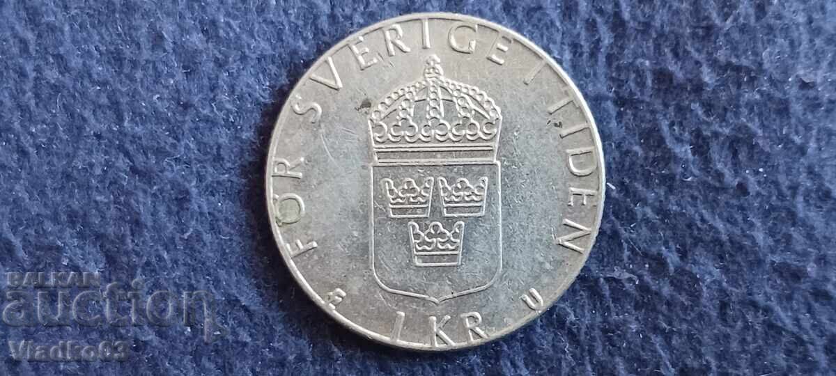 Sweden 1 kroner 1984