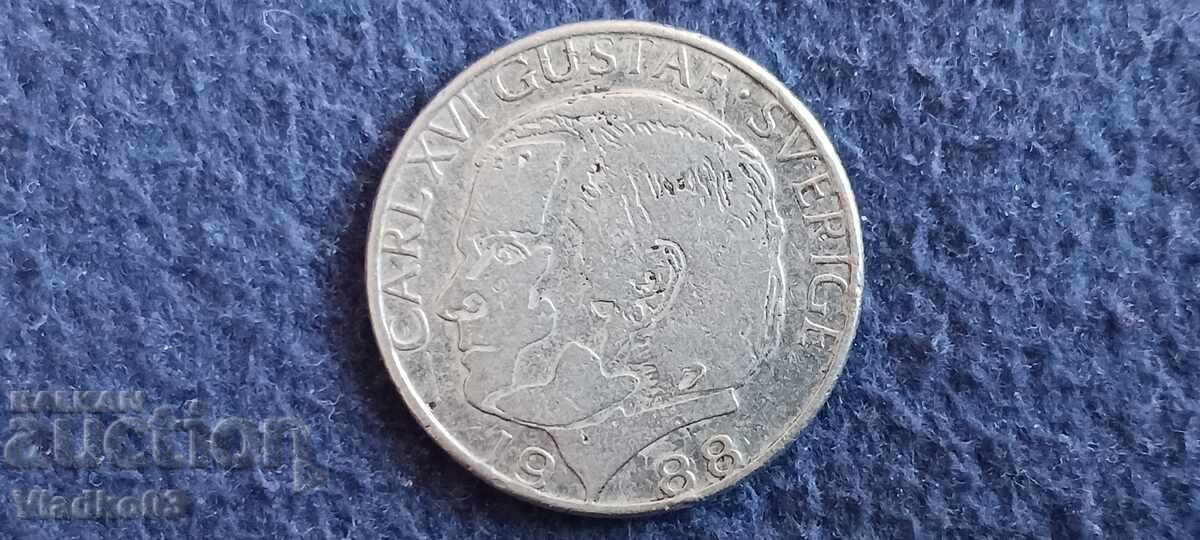 Suedia 1 coroană 1988 cu preț € 0.01 | 0.02 BGN