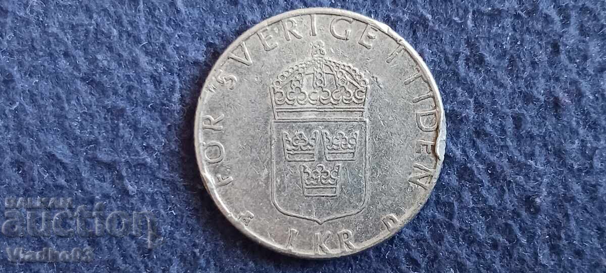 Suedia 1 coroană 1988