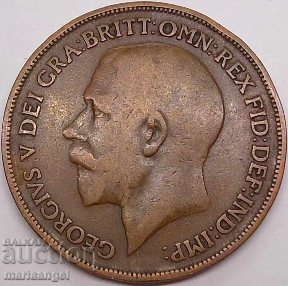 Ηνωμένο Βασίλειο 1 Πένι 1920 Γεώργιος V 30mm χαλκός