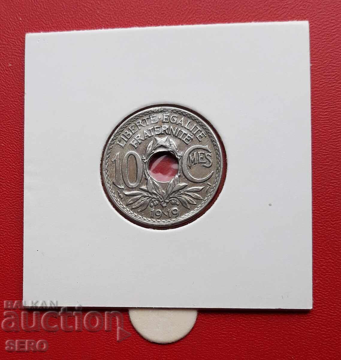 Γαλλία - 10 λεπτά 1919