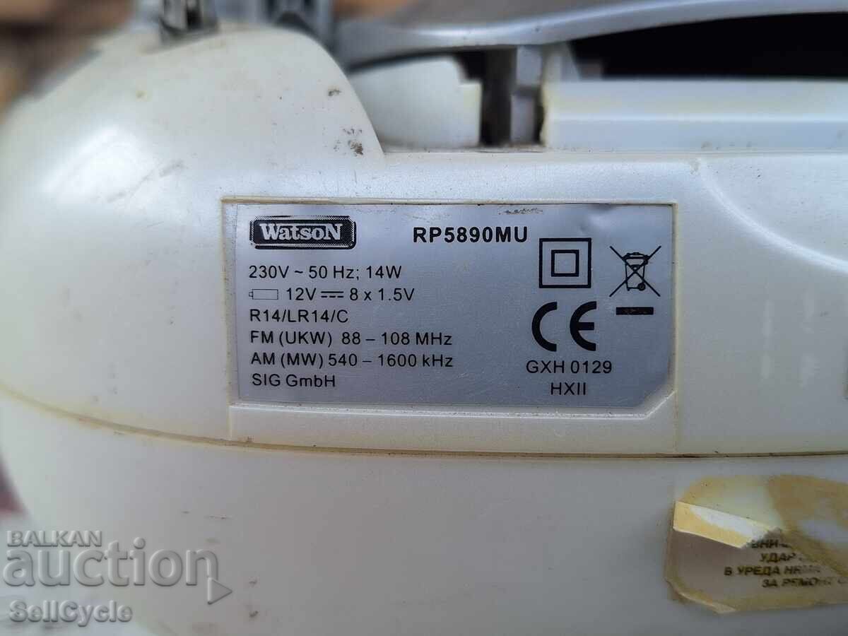 ✅ΡΑΔΙΟΚΑΣΕΤΟΦΩΝΟ ΜΕ CD PLAYER WATSON RP5890MU❗ - 6