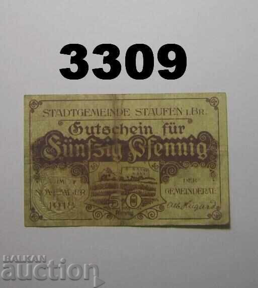 Staufen i Br. 50 pfennig 1918 Γερμανία