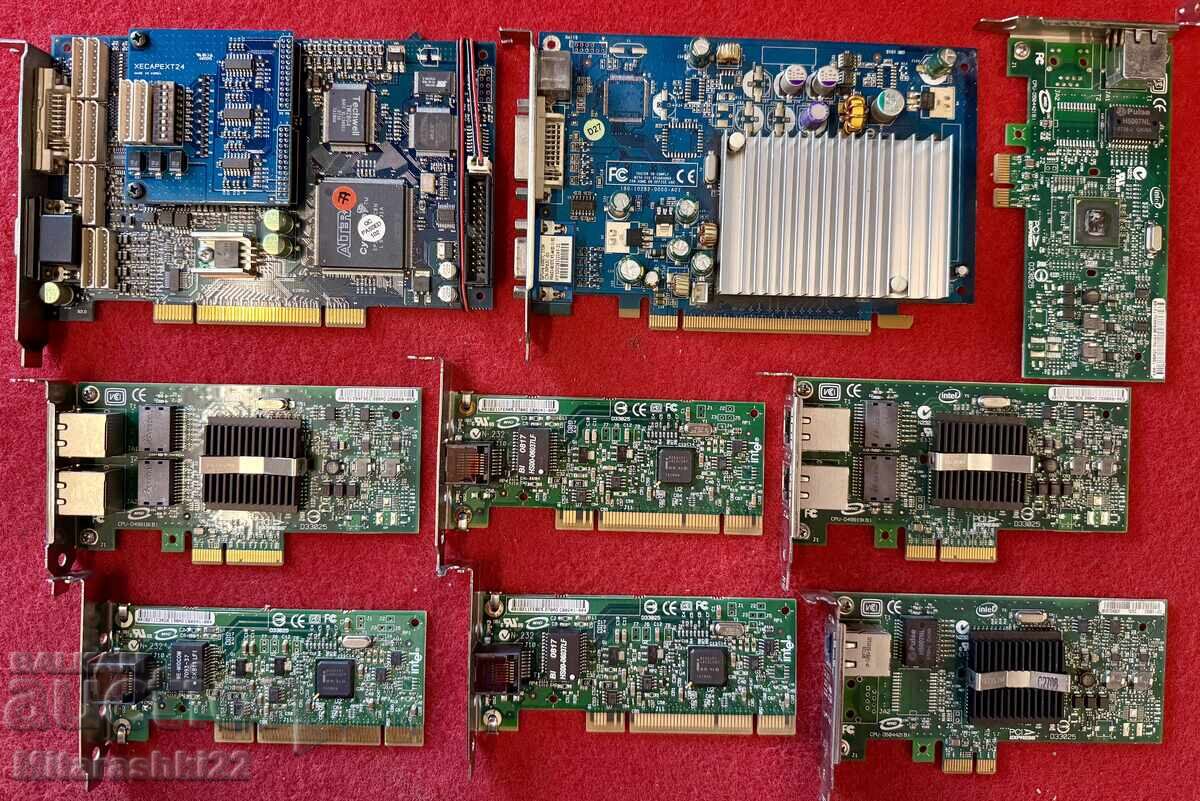 ELECTRONIC SCRAP, PERIPHERAL BOARDS 9 PIECES