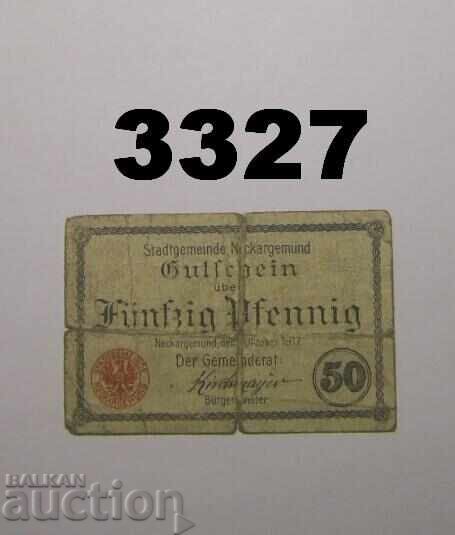 Neckargemünd 50 pfennig 1917 Германия