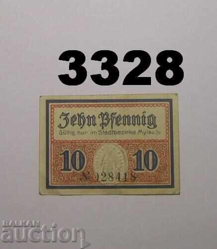 Mylau 10 pfennig Notgeld Γερμανία με τιμή € 0.50 | 0.98 BGN
