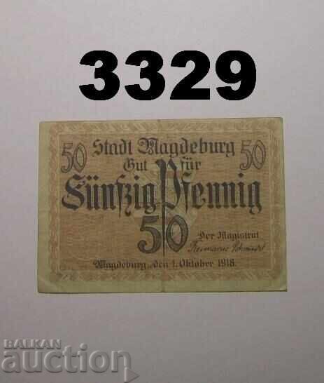 Μαγδεμβούργη 50 pfennig 1918 Γερμανία