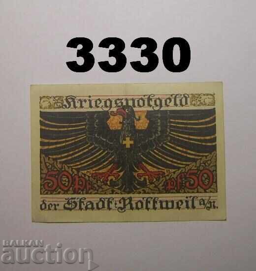 Rottweil a. N. 50 pfennig 1918 Germania cu preț € 1.50 | 2.93 BGN