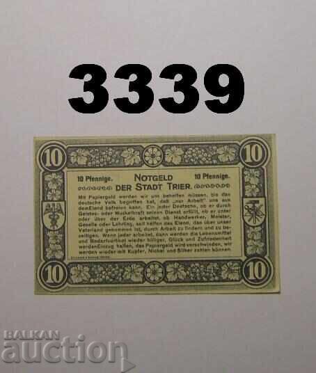Trier 10 pfennig 1920 Germania cu preț € 0.50 | 0.98 BGN