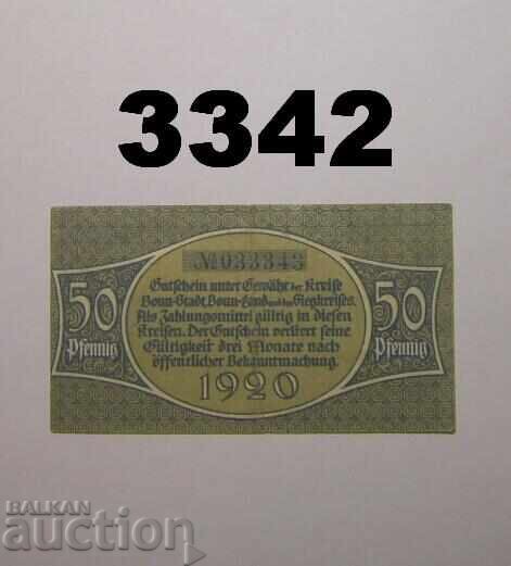 Bonn 50 pfennig 1920 Γερμανία