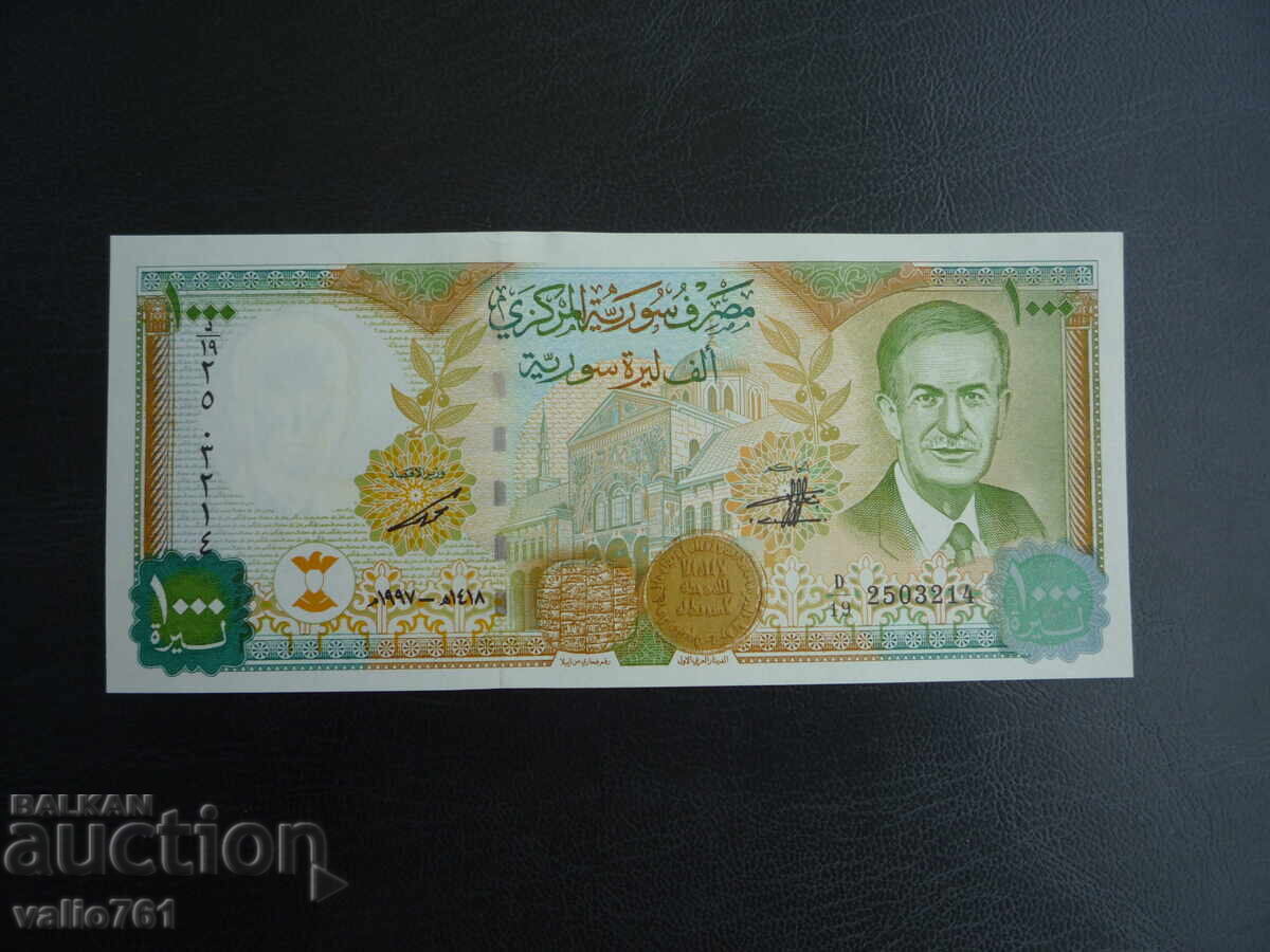 SIRIA 1000 1 000 LIRE 1997 NOUĂ UNC