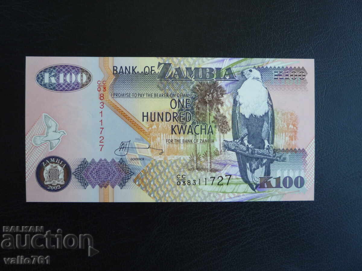 ЗАМБИЯ  100  КВАЧА  2003  НОВА UNC