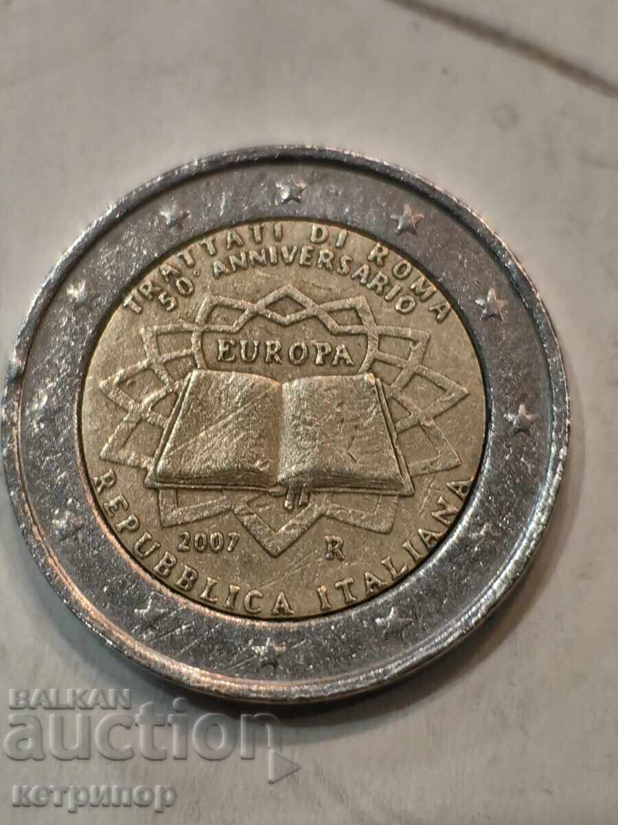 2 Euro Italia 2007 bimetalică