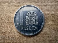 Spania - 1 pesetă (1989)