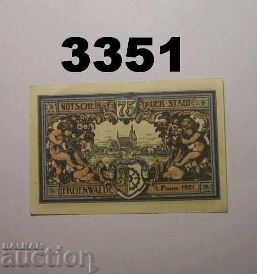 Freienwalde 75 pfennig 1921 Germania