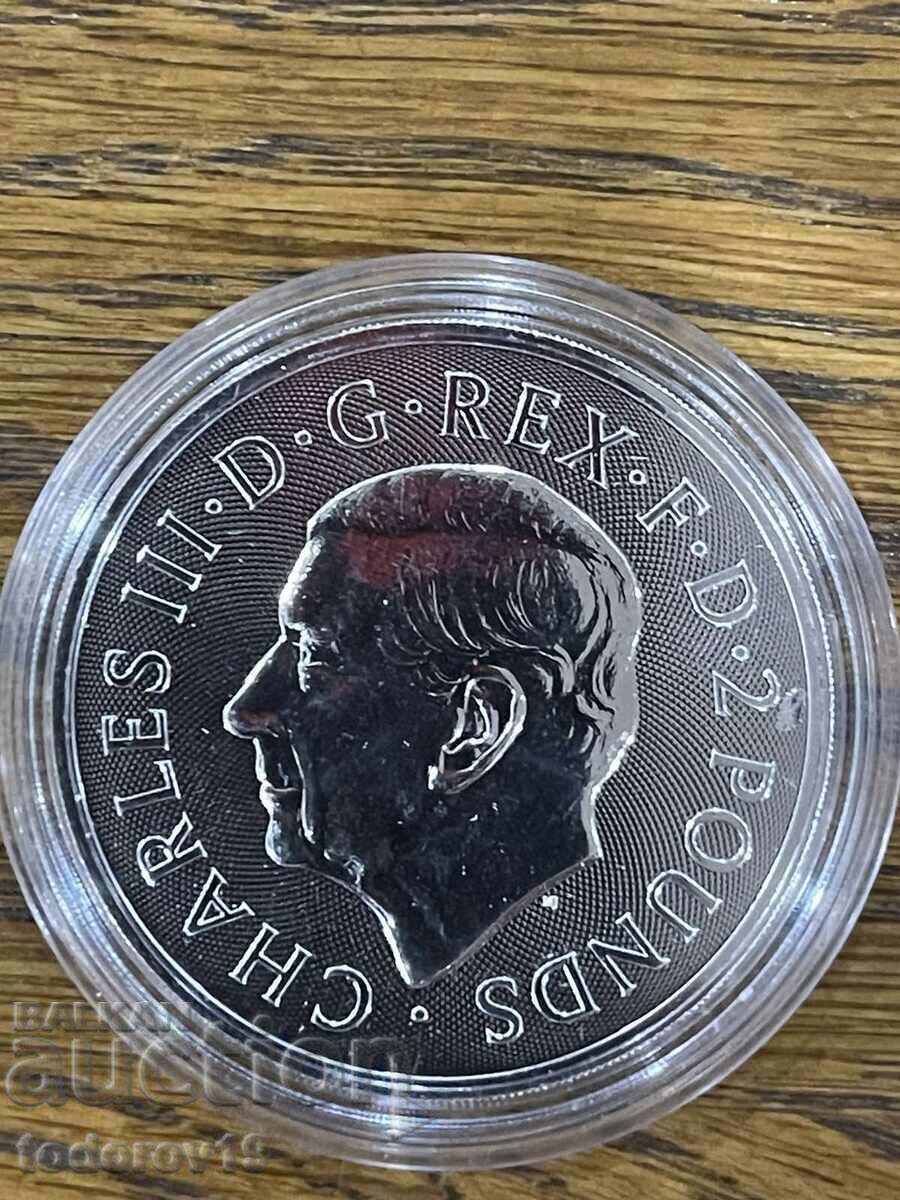 Доставка на Сребро 1oz Сребро Св. Георги и Дракона 2024 - Великобритания