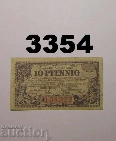 Görlitz 10 pfennig 1920 Germania