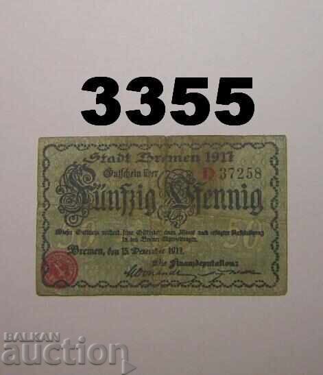 Bremen 50 pfennig 1917 Germany