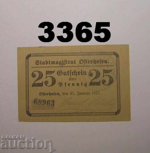 Osterhofen 25 pfennig 1917 Germany