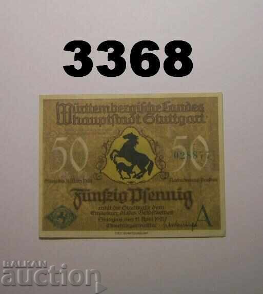 Stuttgart 50 pfennig 1921 Germany Stuttgart 50 pfennig 1921 Germany