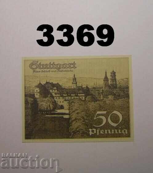 Stuttgart 50 pfennig 1921 Германия с цена € 1.40 | 2.74 лв.