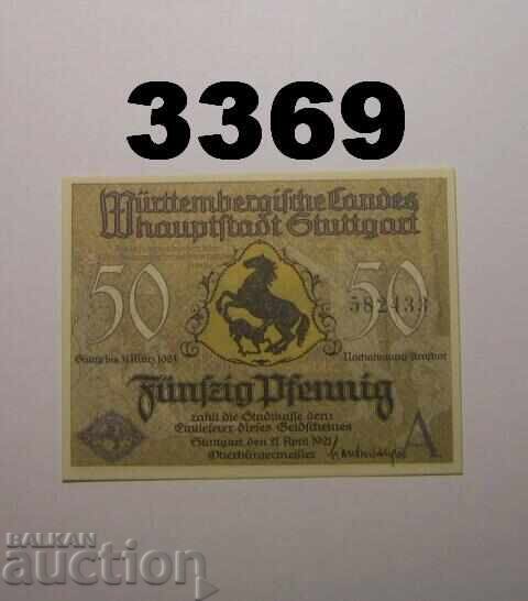 Stuttgart 50 pfennig 1921 Германия