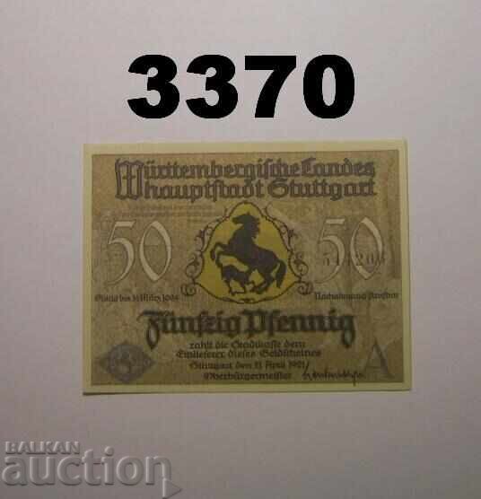 Στουτγκάρδη 50 φενίχ 1921 Γερμανία