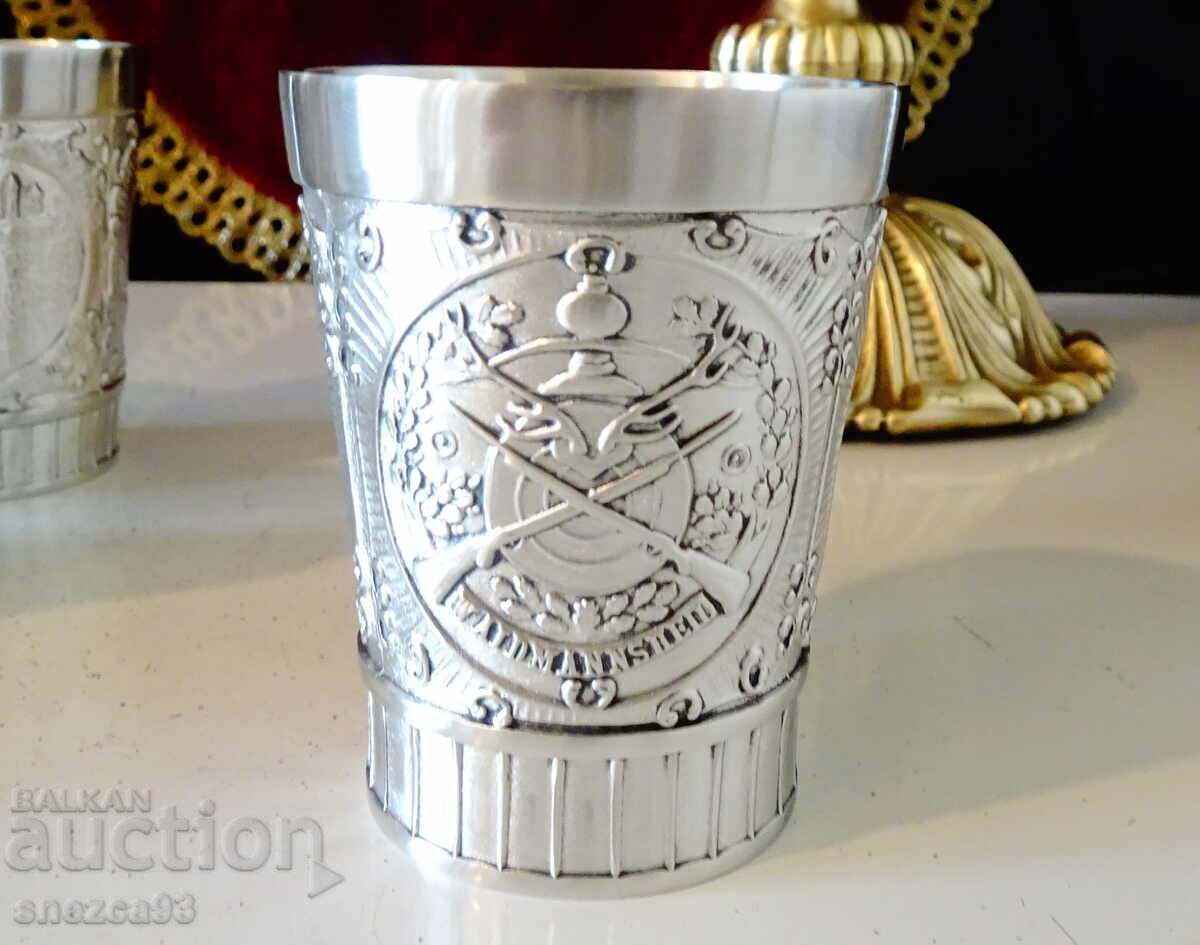 Pahare de vin din cositor Înger, Trompetist, Puști - 5