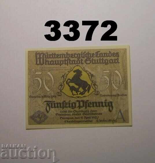 Στουτγκάρδη 50 φενίχ 1921 Γερμανία