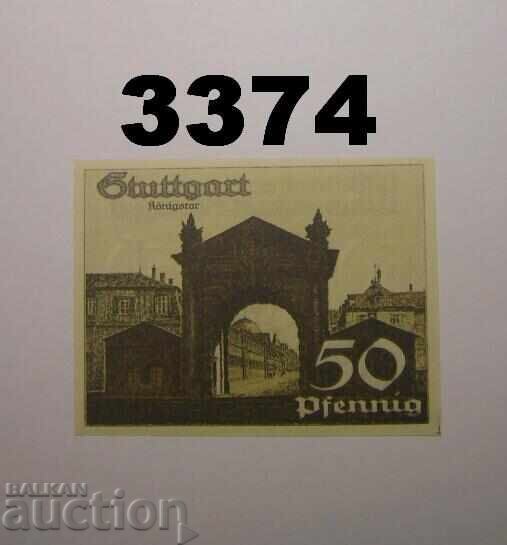 Stuttgart 50 pfennig 1921 Germany with price € 1.40 | 2.74 BGN