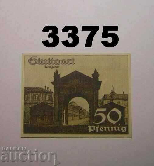 Stuttgart 50 pfennig 1921 Germania cu preț € 1.00 | 1.96 BGN