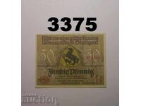 Stuttgart 50 pfennig 1921 Germania