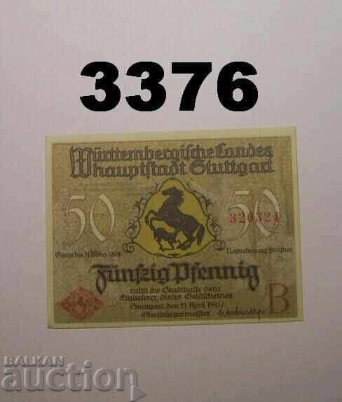 Stuttgart 50 pfennig 1921 Germany