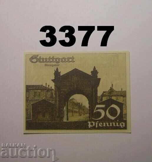 Stuttgart 50 pfennig 1921 Germany with price € 1.40 | 2.74 BGN