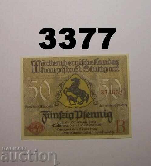 Stuttgart 50 pfennig 1921 Germany