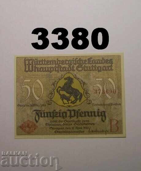 Στουτγκάρδη 50 φενίχ 1921 Γερμανία