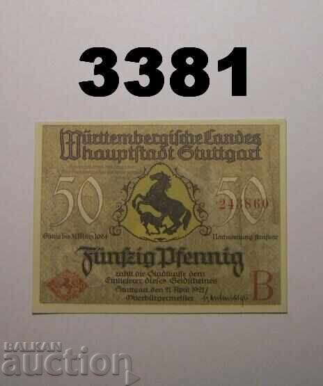 Στουτγκάρδη 50 φενίχ 1921 Γερμανία