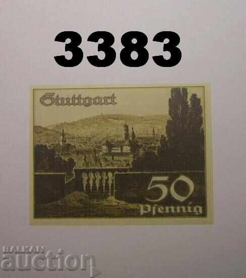 Στουτγκάρδη 50 φενίχ 1921 Γερμανία με τιμή € 1.40 | 2.74 BGN
