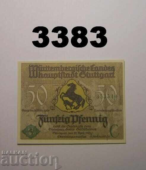 Στουτγκάρδη 50 φενίχ 1921 Γερμανία