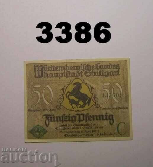 Στουτγκάρδη 50 φενίχ 1921 Γερμανία