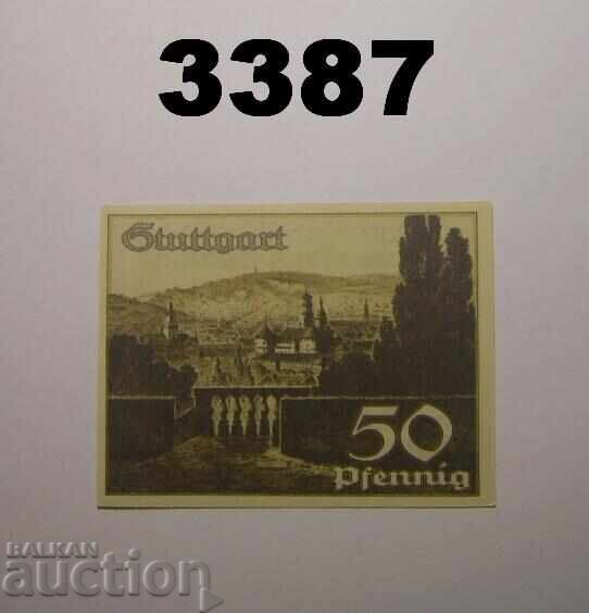 Stuttgart 50 pfennig 1921 Германия с цена € 1.00 | 1.96 лв.