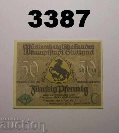 Stuttgart 50 pfennig 1921 Германия
