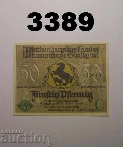 Stuttgart 50 pfennig 1921 Germania