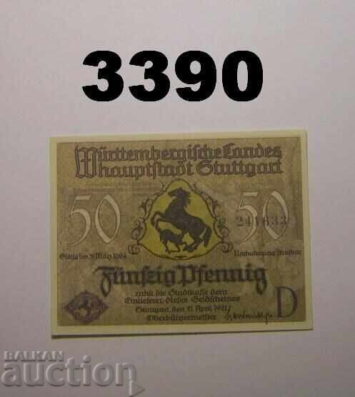 Stuttgart 50 pfennig 1921 Germania