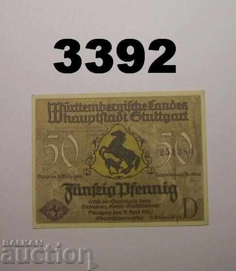 Στουτγκάρδη 50 φενίχ 1921 Γερμανία