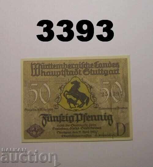 Στουτγκάρδη 50 φενίχ 1921 Γερμανία