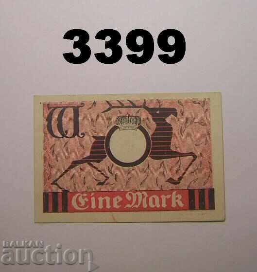 Stuttgart King's Dragoon 1 mark 1921 with price € 5.00 | 9.78 BGN