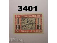 Stuttgart Königs-Dragoner 1 mark 1921